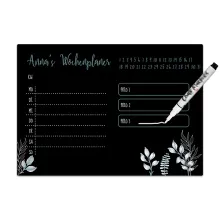 Chalkboard "Wochenplaner" A4 oder A3 mit Namen und inkl. Kreidemarker - blau Chalkboard "Wochenplaner" A4 oder A3 mit Namen und inkl. Kreidemarker - blau