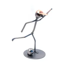 Metallmann Fußballer oder Torwart - Wired Line Metallmann Fußballer oder Torwart - Wired Line