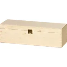 1er Holzkassette mit Scharnier natur ohne Inhalt 1er Holzkassette mit Scharnier natur ohne Inhalt