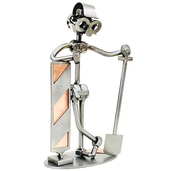 Schraubenmännchen Straßenarbeiter Schraubenmännchen Straßenarbeiter