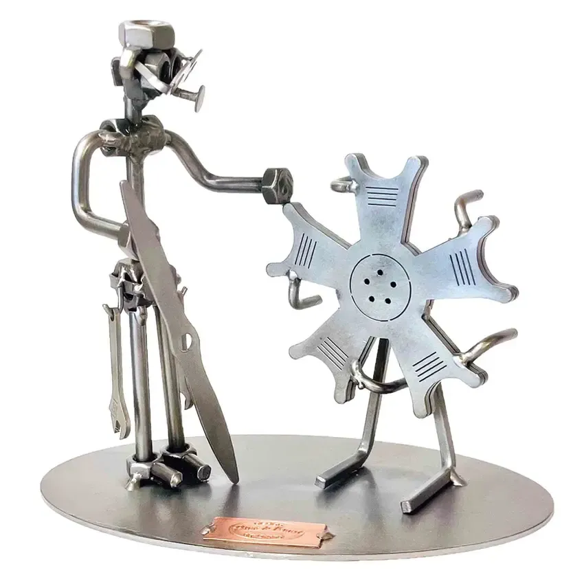 Schraubenmännchen Flugzeug-Techniker Schraubenmännchen Flugzeug-Techniker