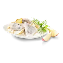 Hering, Apfel, Sauerrahm Hering, Apfel, Sauerrahm