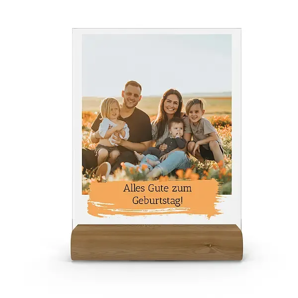Fotogeschenk FAMILY - Acrylschild mit eigenem Bild und Wunschtext 15 x 20 cm Fotogeschenk FAMILY - Acrylschild mit eigenem Bild und Wunschtext 15 x 20 cm