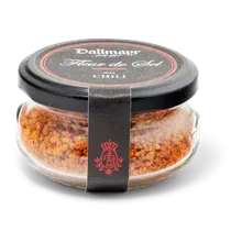 Fleur de Sel Salzblüten aus Meersalz mit Chili Fleur de Sel Salzblüten aus Meersalz mit Chili
