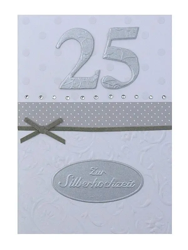 Grußkarte zur Silberhochzeit Grußkarte zur Silberhochzeit