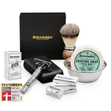 Störtebekker Rasierset - Rasierhobel %27Hamburg%27 Silber Störtebekker Rasierset - Rasierhobel %27Hamburg%27 Silber
