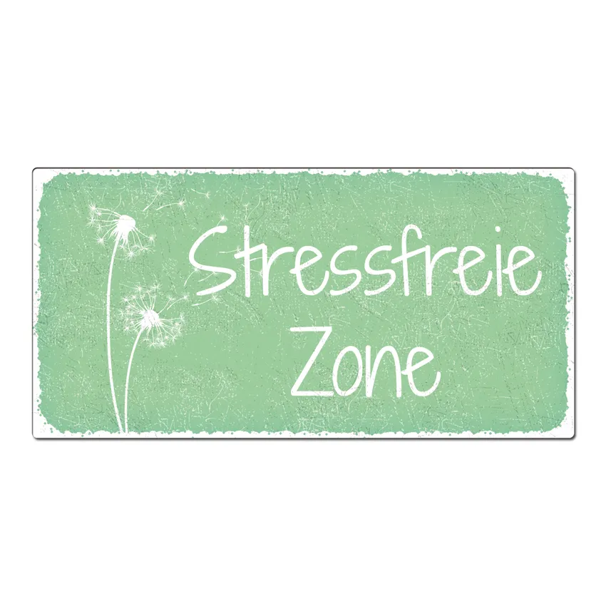 Aluschild im Vintage Look mit Wunschtext 300 x 150mm mint Aluschild im Vintage Look mit Wunschtext 300 x 150mm mint