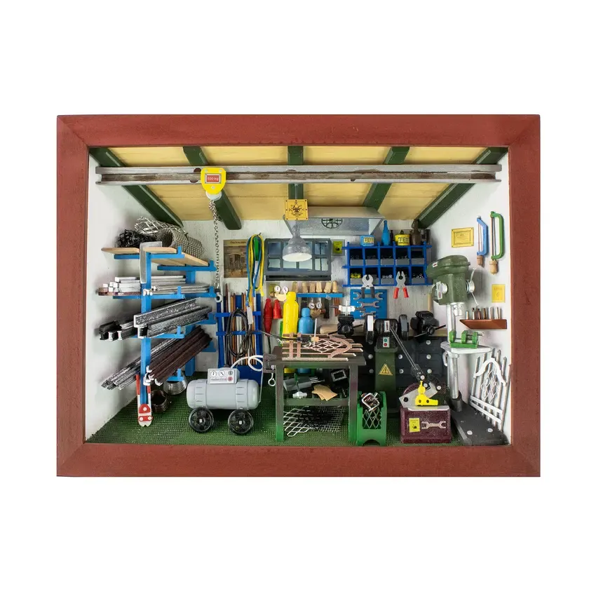 3D-Holzbild Schlosserei 3D-Holzbild Schlosserei