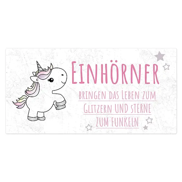 Geschenk für Einhornliebhaber 200 x 100mm Geschenk für Einhornliebhaber 200 x 100mm