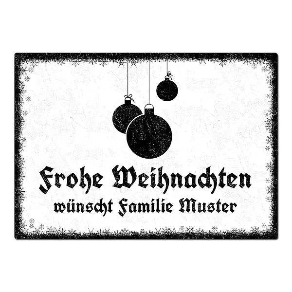 Weihnachtsgeschenk Blechschild Schneegestöber - Farbe weiß - Format A4 (29,7 x 21 cm) Weihnachtsgeschenk Blechschild Schneegestöber - Farbe weiß - Format A4 (29,7 x 21 cm)