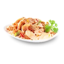 Huhn, Mandarine, Paprika Huhn, Mandarine, Paprika