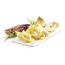 Cappelletti mit Artischocken und Salsiccia Cappelletti mit Artischocken und Salsiccia
