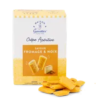 Mini Crêpe Dentelle mit Käse und Walnussgeschmack Mini Crêpe Dentelle mit Käse und Walnussgeschmack