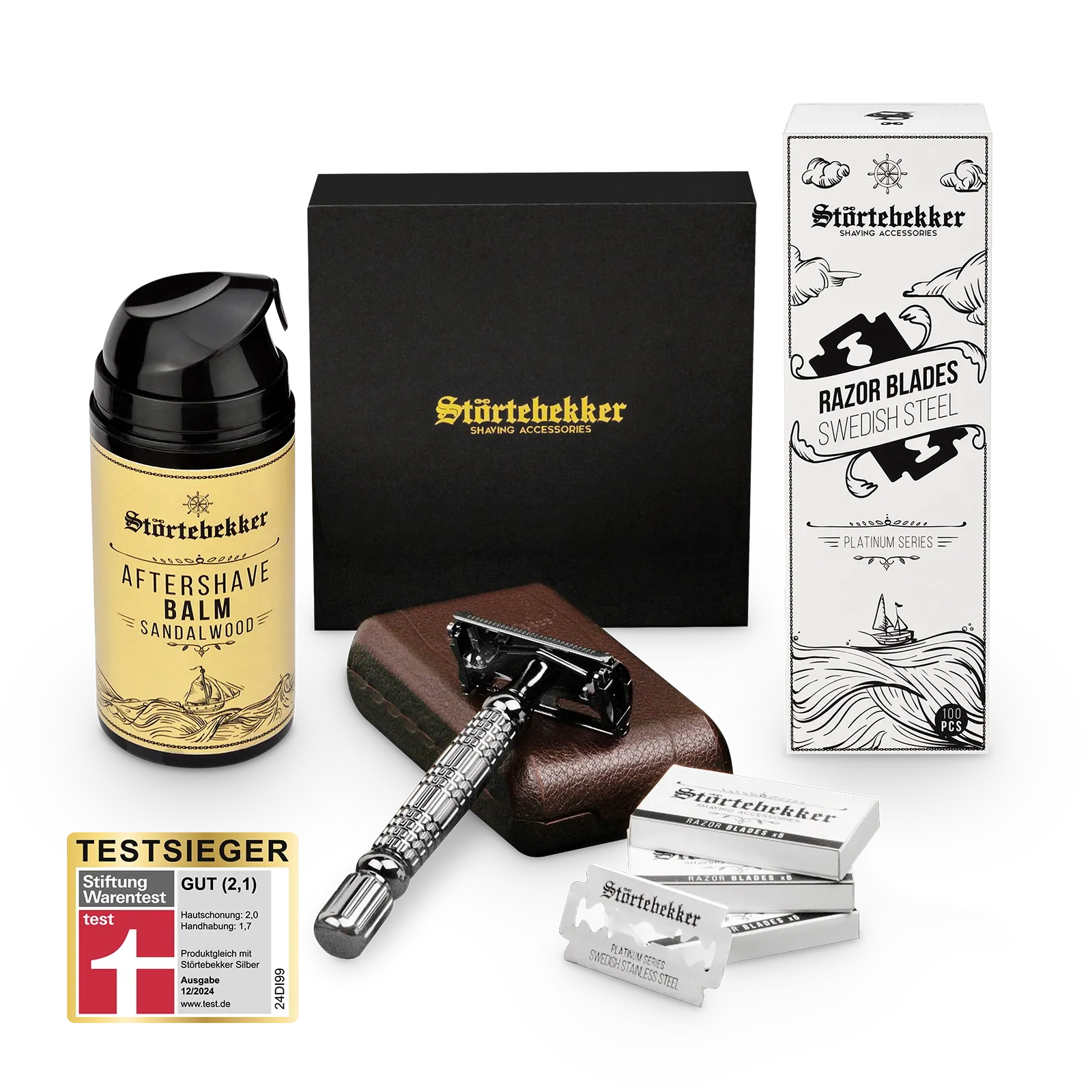 Störtebekker Anti Hautirritationen Set - Rasierhobel %27Hamburg%27 Schwarz Störtebekker Anti Hautirritationen Set - Rasierhobel %27Hamburg%27 Schwarz