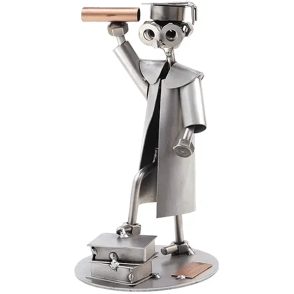 Schraubenmännchen Hochschulabsolvent Schraubenmännchen Hochschulabsolvent