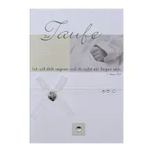 Klappkarte als Grußkarte zur Taufe Klappkarte als Grußkarte zur Taufe