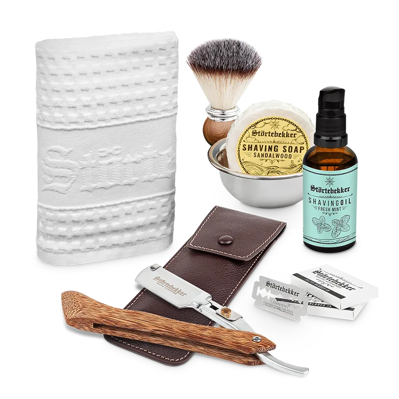 Störtebekker Rasurpflege Set Premium - Rasiermesser %27Heartwood%27 Störtebekker Rasurpflege Set Premium - Rasiermesser %27Heartwood%27