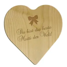 Muttertagsgeschenk Schneidbrettchen "Du bist die beste Mutti der Welt" Größe: 18 cm Muttertagsgeschenk Schneidbrettchen "Du bist die beste Mutti der Welt" Größe: 18 cm