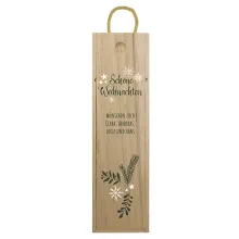 Weihnachtsgeschenk - personalisierte Weinkiste Design 1 Weihnachtsgeschenk - personalisierte Weinkiste Design 1