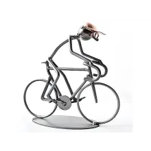 Metallmann Rennradfahrer - Wired Line Metallmann Rennradfahrer - Wired Line