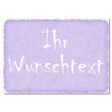 Retroschild mit Wunschtext A4 pastellviolett Retroschild mit Wunschtext A4 pastellviolett