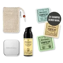 Störtebekker Dusch Routine Set inkl. GRATIS Tagescreme - 3x festes Shampoo nach Wahl Störtebekker Dusch Routine Set inkl. GRATIS Tagescreme - 3x festes Shampoo nach Wahl