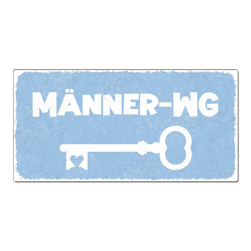 Vintageschild mit Wunschtext 200 x 100mm pastellblau Vintageschild mit Wunschtext 200 x 100mm pastellblau