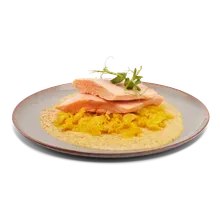 Saibling, Pommery-Senfsauce, Fenchel Saibling, Pommery-Senfsauce, Fenchel