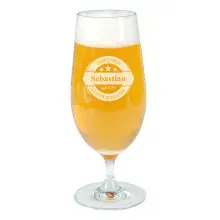 Pilsglas mit Namensgravur Pilsglas mit Namensgravur