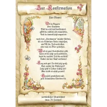 Urkunde zur Konfirmation mit Ihrem Wunschtext Urkunde zur Konfirmation mit Ihrem Wunschtext
