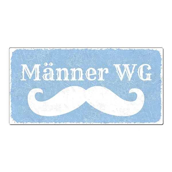 Vintageschild mit Wunschtext 200 x 100mm pastellblau Vintageschild mit Wunschtext 200 x 100mm pastellblau