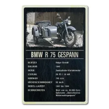 Oldtimer-Ausstellungsschild für Motorräder 200 x 300mm black vintage Oldtimer-Ausstellungsschild für Motorräder 200 x 300mm black vintage
