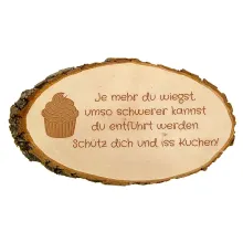 Baumscheibe graviert mit Ihrem Wunschtext Baumscheibe graviert mit Ihrem Wunschtext