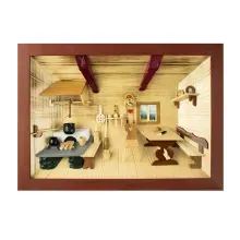 3D-Holzbild Bauernstube 3D-Holzbild Bauernstube