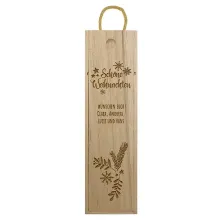 Geschenk zu Weihnachten - Weinbox mit Gravur Design 1 Geschenk zu Weihnachten - Weinbox mit Gravur Design 1