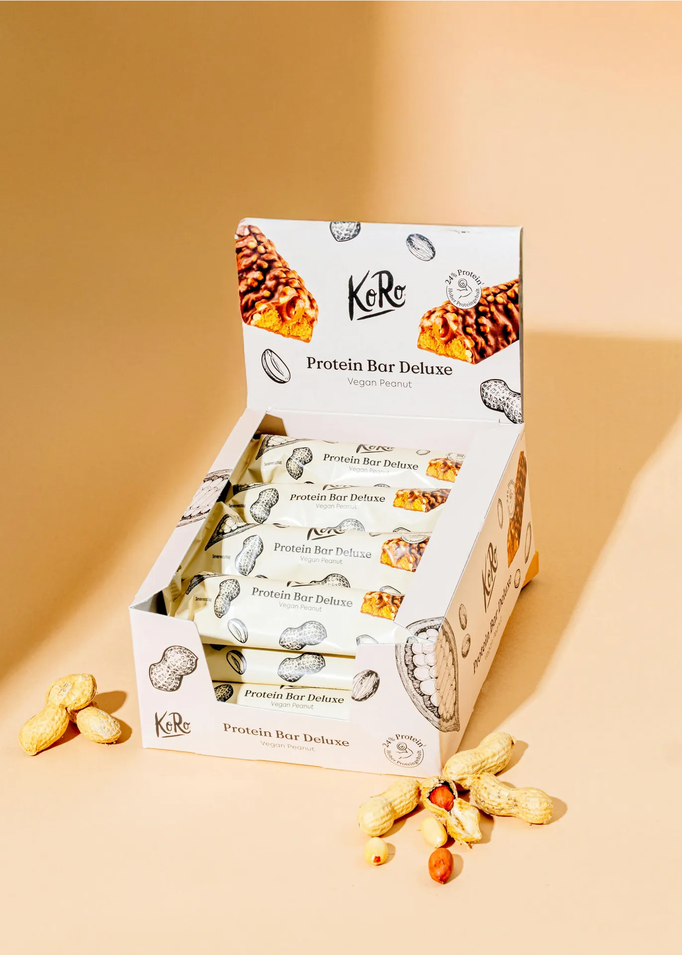 Protein Bar Deluxe Vegan Peanut 12 x 55 g Protein Bar Deluxe Vegan Peanut 12 x 55 g
