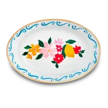 Teller oval Blume & Zitrone Bitossi 19,5*13cm Teller oval Blume & Zitrone Bitossi 19,5*13cm