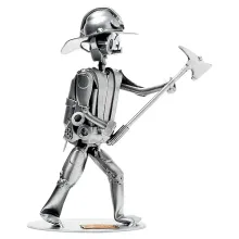 Schraubenmännchen Feuerwehrmann mit Axt Schraubenmännchen Feuerwehrmann mit Axt