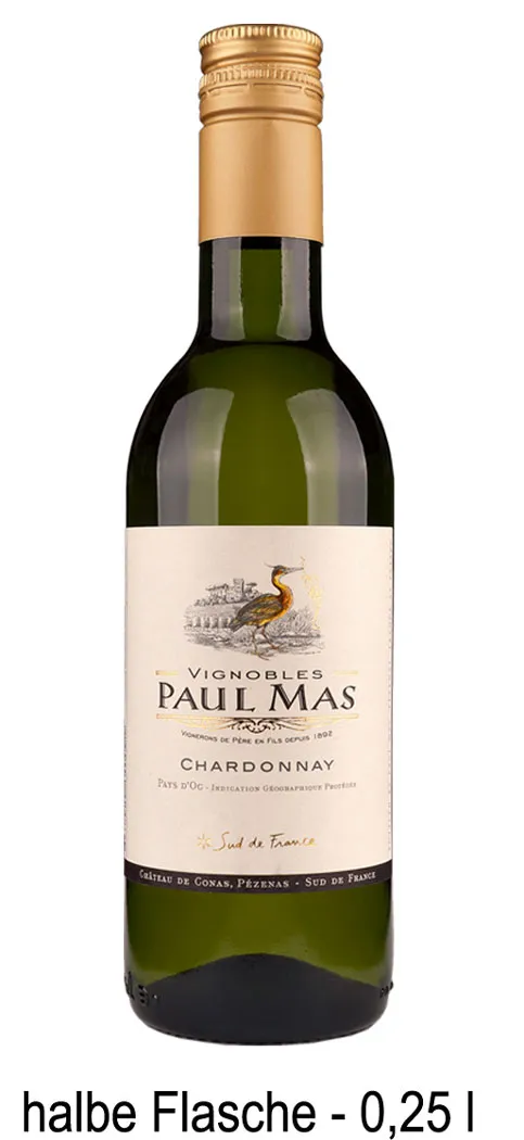 Paul Mas Chardonnay 0,25 Liter Kleinflasche Paul Mas Chardonnay 0,25 Liter Kleinflasche