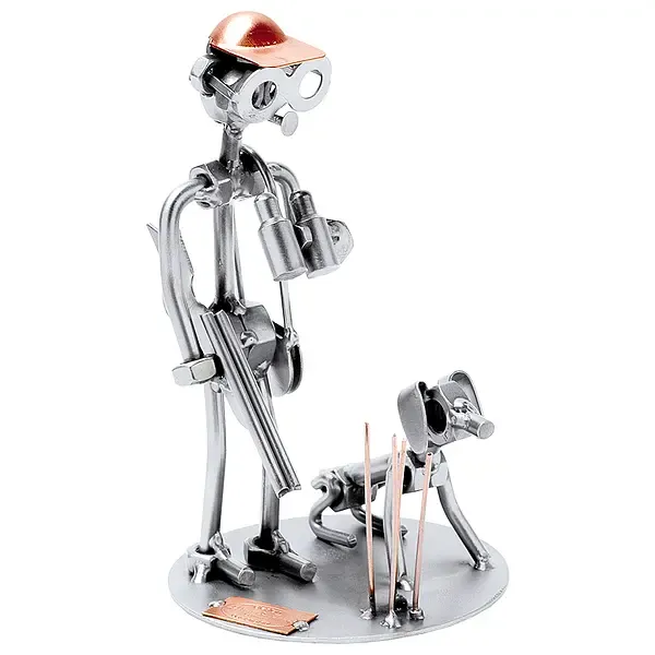 Schraubenmännchen Jäger mit Gewehr und Hund Schraubenmännchen Jäger mit Gewehr und Hund