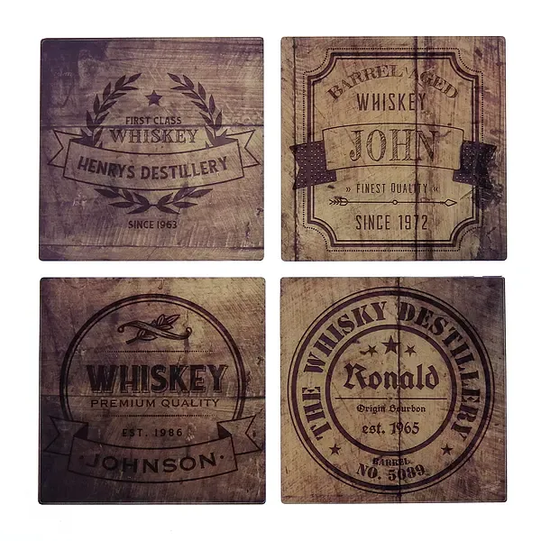 Uriges Untersetzer Set mit Wunschnamen und Geburtsjahr Design Mix Uriges Untersetzer Set mit Wunschnamen und Geburtsjahr Design Mix