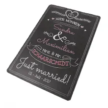 Hochzeitsgeschenk - bedruckte Schiefertafel mit Wunschtext  Hochzeitsgeschenk - bedruckte Schiefertafel mit Wunschtext