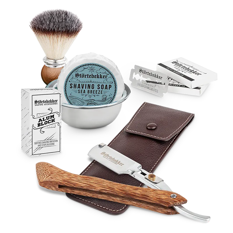 Störtebekker Rasierset - Rasiermesser %27Heartwood%27 Störtebekker Rasierset - Rasiermesser %27Heartwood%27