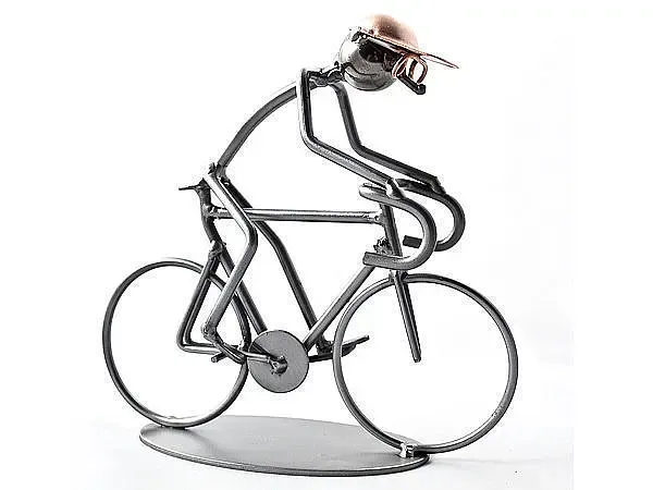 Metallmann Rennradfahrer - Wired Line Metallmann Rennradfahrer - Wired Line