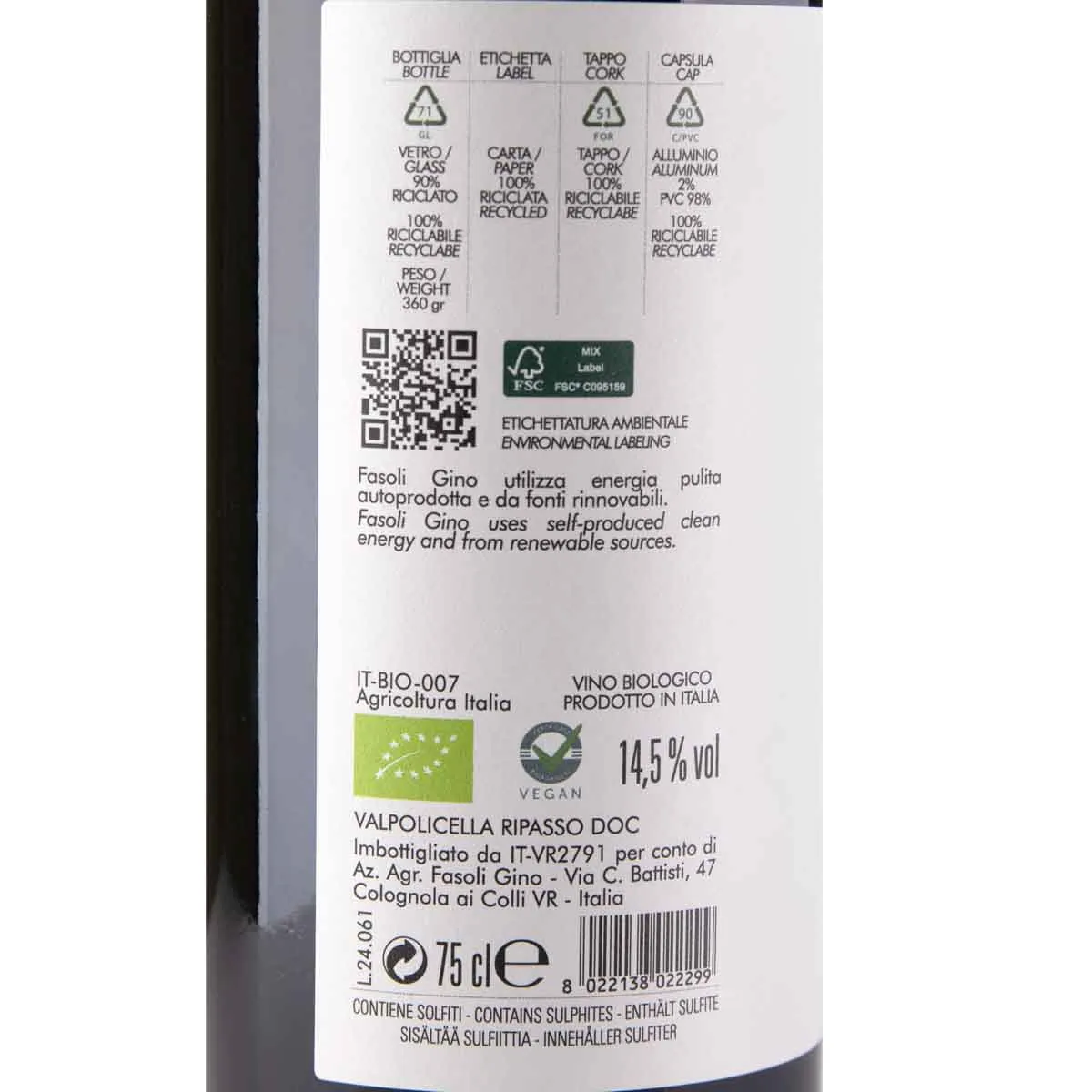 Fasoli Gino La Corte del Pozzo Valpolicella Ripasso DOC – Bild 2