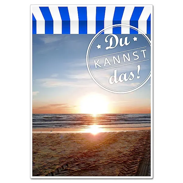 Schild mit Spruch "Du kannst das!" - A4 Schild mit Spruch "Du kannst das!" - A4