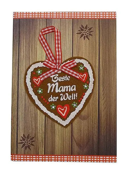 Klappkarte als Grußkarte für die beste Mama mit Briefumschlag Klappkarte als Grußkarte für die beste Mama mit Briefumschlag