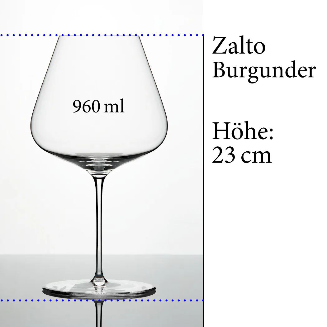 Zalto Burgunder Glas, mundgeblasen, 6er Set – Bild 2