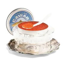 Forellencaviar mit Sylter Meersalz Forellencaviar mit Sylter Meersalz