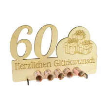 Geldgeschenk zum Geburtstag - aus Holz mit Gravur Geldgeschenk zum Geburtstag - aus Holz mit Gravur